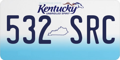 KY license plate 532SRC