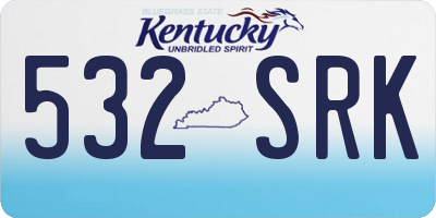 KY license plate 532SRK