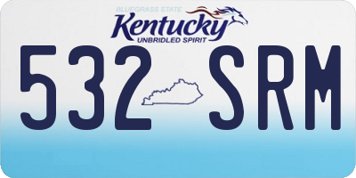 KY license plate 532SRM
