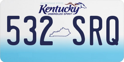 KY license plate 532SRQ