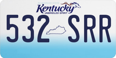 KY license plate 532SRR