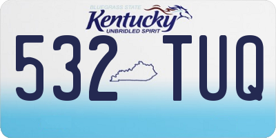 KY license plate 532TUQ