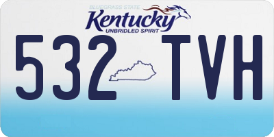 KY license plate 532TVH