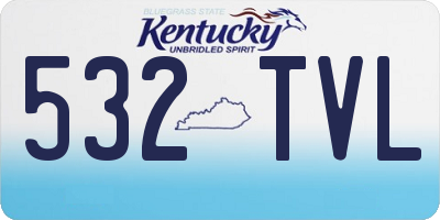 KY license plate 532TVL