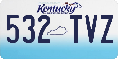KY license plate 532TVZ