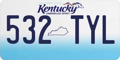 KY license plate 532TYL
