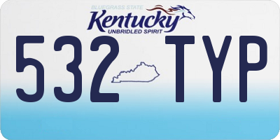 KY license plate 532TYP