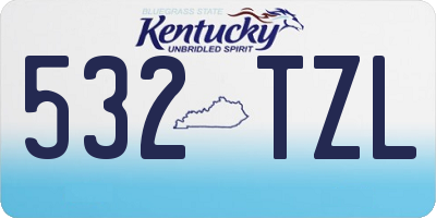 KY license plate 532TZL