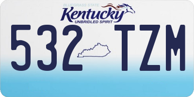 KY license plate 532TZM