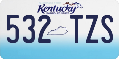 KY license plate 532TZS