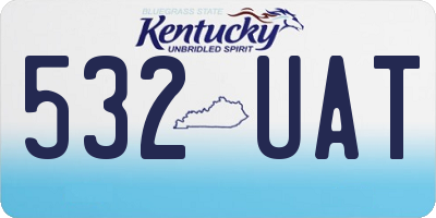 KY license plate 532UAT