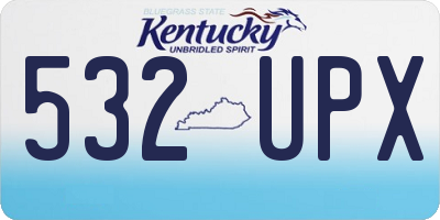 KY license plate 532UPX