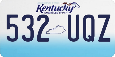KY license plate 532UQZ