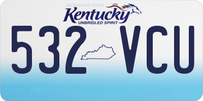 KY license plate 532VCU