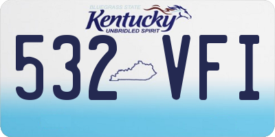 KY license plate 532VFI