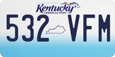 KY license plate 532VFM