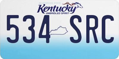 KY license plate 534SRC