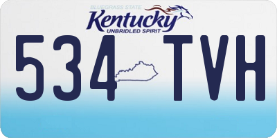 KY license plate 534TVH