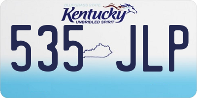 KY license plate 535JLP