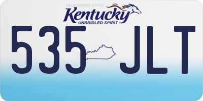 KY license plate 535JLT