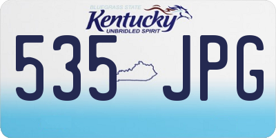 KY license plate 535JPG