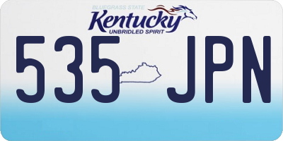 KY license plate 535JPN