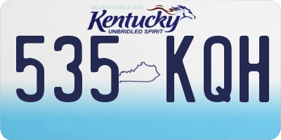KY license plate 535KQH