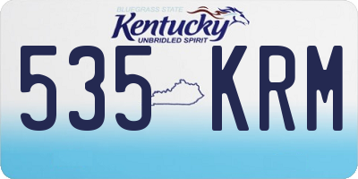 KY license plate 535KRM