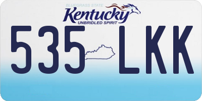 KY license plate 535LKK