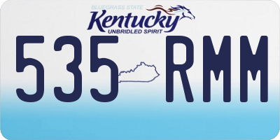 KY license plate 535RMM
