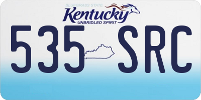 KY license plate 535SRC