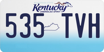 KY license plate 535TVH