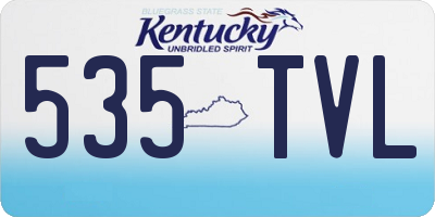 KY license plate 535TVL