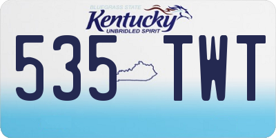 KY license plate 535TWT