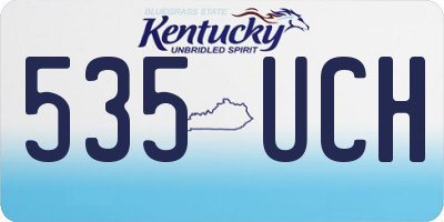 KY license plate 535UCH