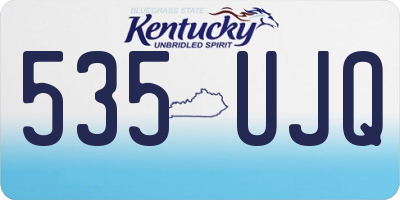 KY license plate 535UJQ