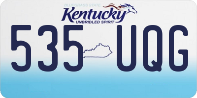 KY license plate 535UQG