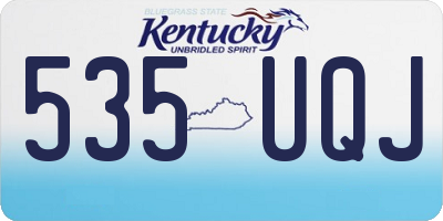 KY license plate 535UQJ