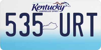 KY license plate 535URT