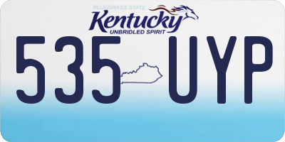 KY license plate 535UYP