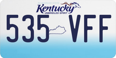 KY license plate 535VFF