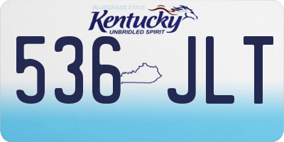 KY license plate 536JLT