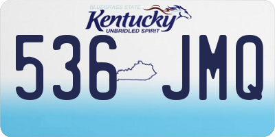 KY license plate 536JMQ