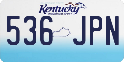 KY license plate 536JPN