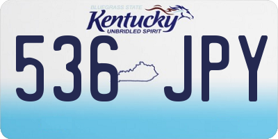 KY license plate 536JPY