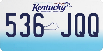KY license plate 536JQQ