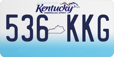 KY license plate 536KKG