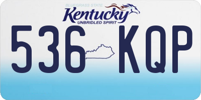 KY license plate 536KQP