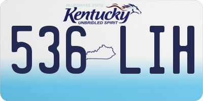 KY license plate 536LIH