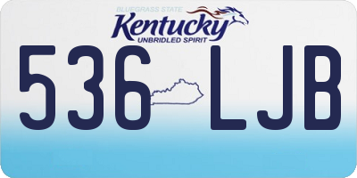KY license plate 536LJB